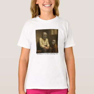 Camiseta O Homem da Máscara de Ferro e seu cachorro, Bob.