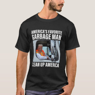 Camiseta O homem de lixo favorito da América Limpe a Améric
