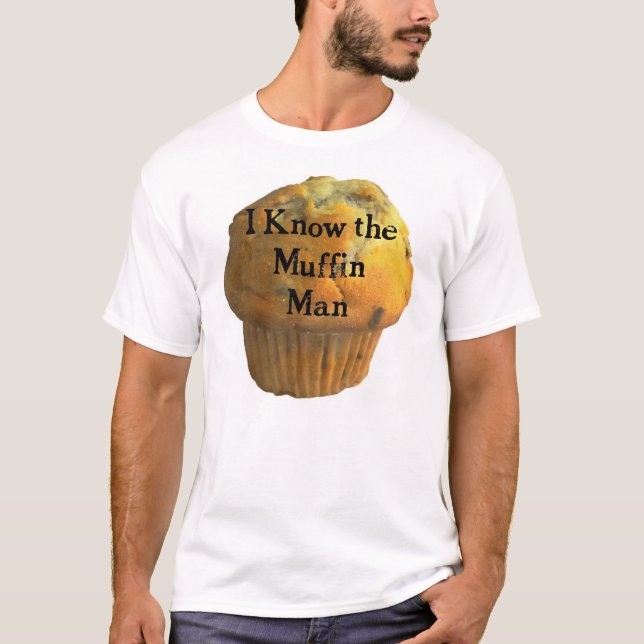 Camiseta O homem de muffin (Frente)