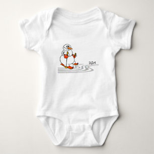 Camiseta O Homem de Neve do Esqui -