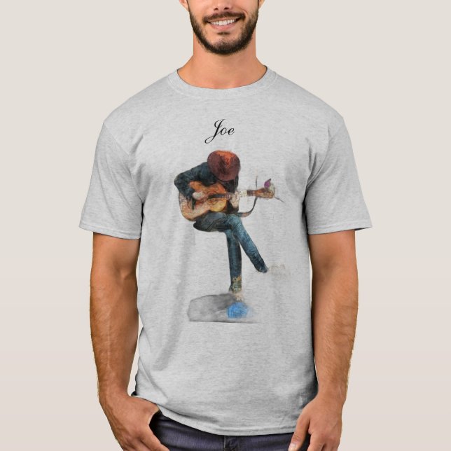 Camiseta O Homem de Violão (Frente)