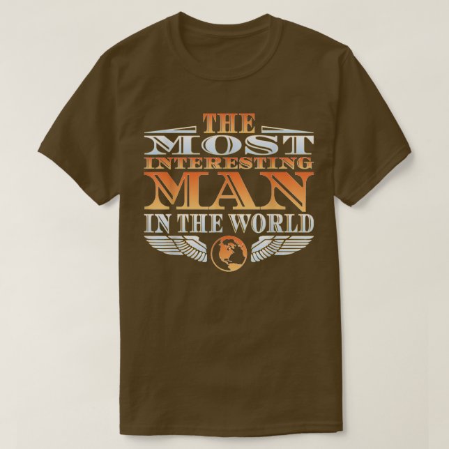 Camiseta O Homem Mais Interessante do Mundo Tee Padre (Frente do Design)
