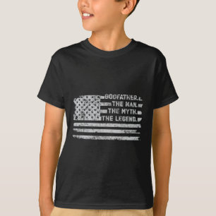 Camiseta O Homem Mito Legenda Dia de os pais Bandeira Ameri