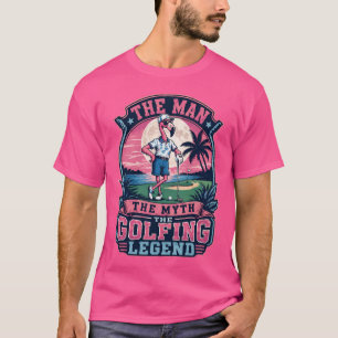 Camiseta O Homem Mito Lenda do Golfe Flamingo Golf
