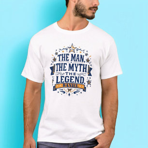 Camiseta O Homem O Mito A Lenda Dia de os pais Personaliz