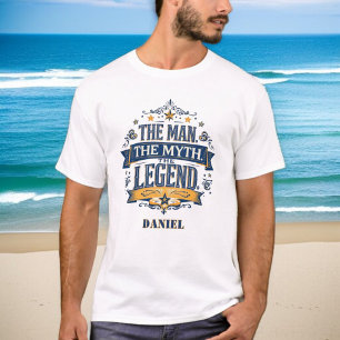 Camiseta O Homem O Mito A Lenda Dia de os pais Vintage