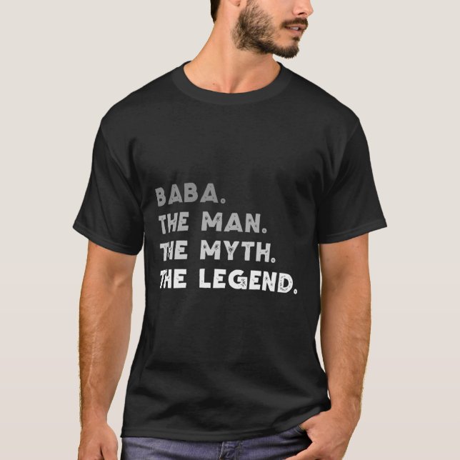 Camiseta O Homem O Mito A Lenda Legal Baba (Frente)