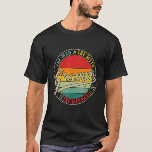 Camiseta O Homem O Mito Mecânico Avô Vintage Dia dos Pais 