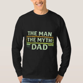 Camiseta O Homem O Mito Papai Dia dos Pais Vintage