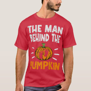Camiseta O Homem Por Trás Da Diversão De Gravidez No Dia Da
