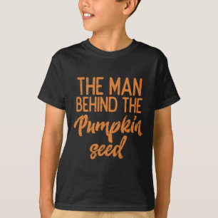 Camiseta O Homem Por Trás Da Pumpkin Seed Halloween