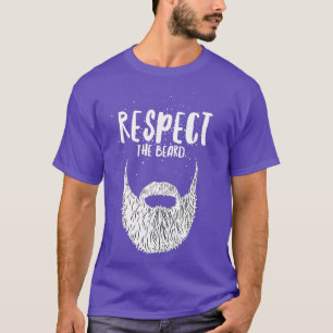 Camiseta O Homem Respeita a Barba Engraçada dizendo humor s