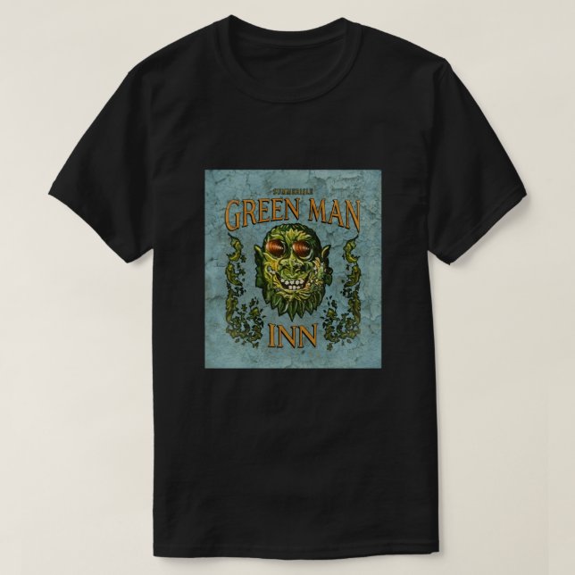 Camiseta O Homem Verde Inn (aflita) - O Homem Mais Velho (Frente do Design)