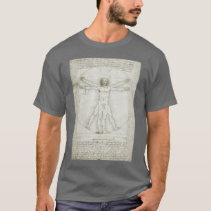 Camiseta O Homem Vitruviano de Leonardo da Vinci