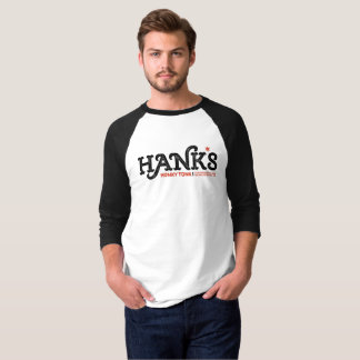 Camiseta O Honky Tonk de Hank o 3/4 de preto (dos homens)