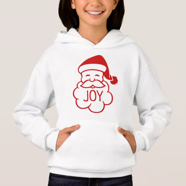 Camiseta O Hoodie bonito da menina vermelha branca da (Frente)