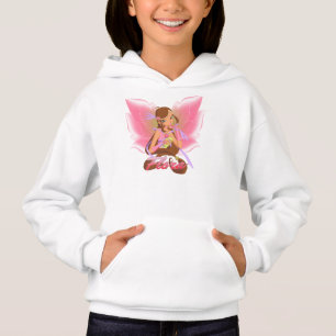 Camiseta O Hoodie das meninas. Rosa. Com flora Winx