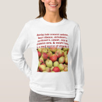 o hoodie das mulheres das maçãs