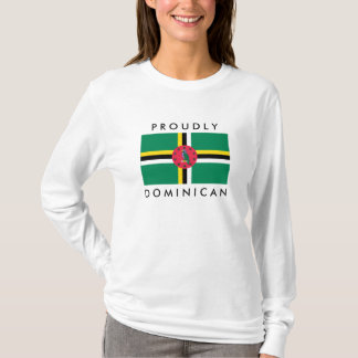 Camiseta O Hoodie das mulheres orgulhosa dominiquenses