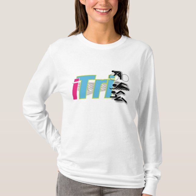 Camiseta o Hoody da mulher do iTri (Frente)