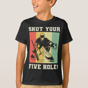 Camiseta O Hóquei Do Gelo Encerrou Sua Equipe De Cinco Bur
