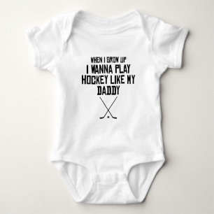 Camiseta O hóquei do jogo gosta de meu pai