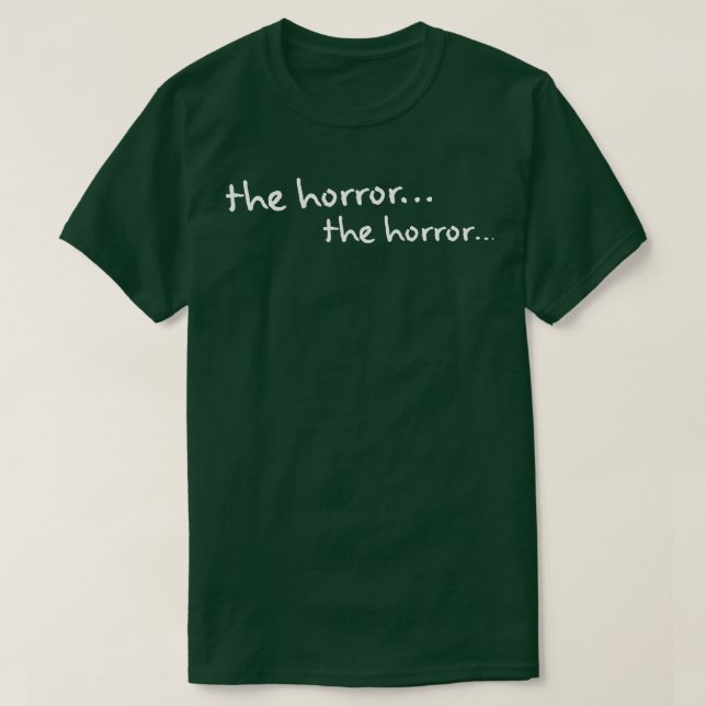 Camiseta o horror (Frente do Design)