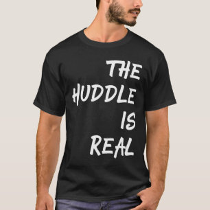 Camiseta O Huddle é um futebol divertido para o outono
