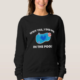 Camiseta O Humor Da Piscina De Verão Que Eu Fiz Xixi Na Nat