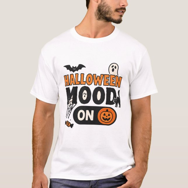 Camiseta O humor de Halloween (Frente)