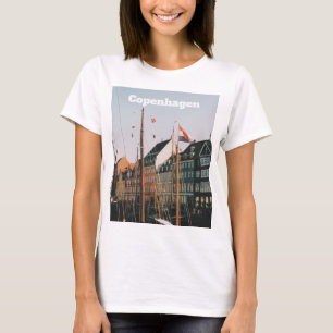 Camiseta O icônico Nyhavn, Copenhague, Dinamarca