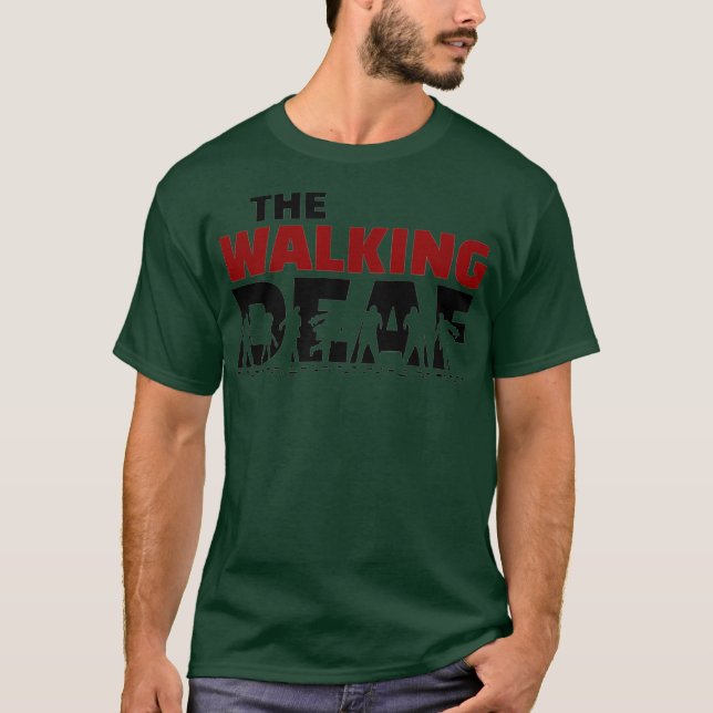 Camiseta O idioma dos sinais de conscientização dos surdos  (Frente)