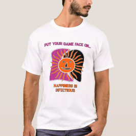 Camiseta O ímã de rosto de sol sorridente