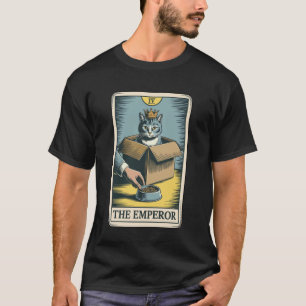 Camiseta O Imperador Tarot Carta Gato Na Caixa Tigela De Co