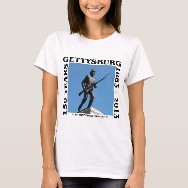 Camiseta ø Infantaria de Minnesota - 150th Gettysburg (Frente)