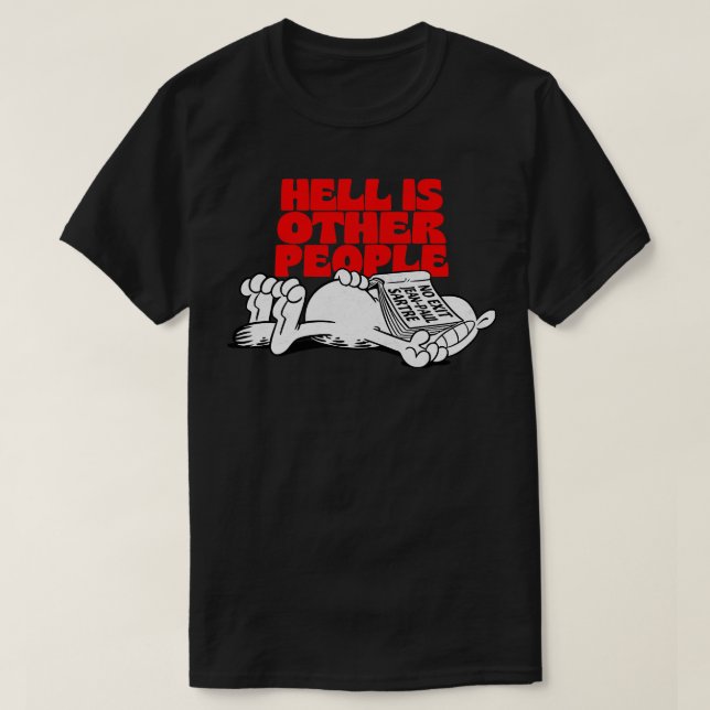 Camiseta O Inferno É Outra Design de Memória Existente Das  (Frente do Design)