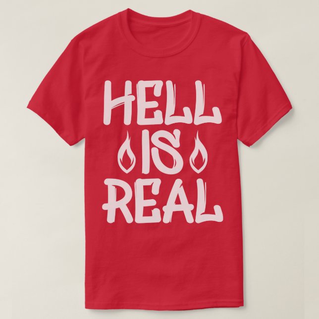 Camiseta O Inferno É Real 1 (Frente do Design)
