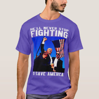 Camiseta O inferno nunca pára de lutar para salvar a Améric