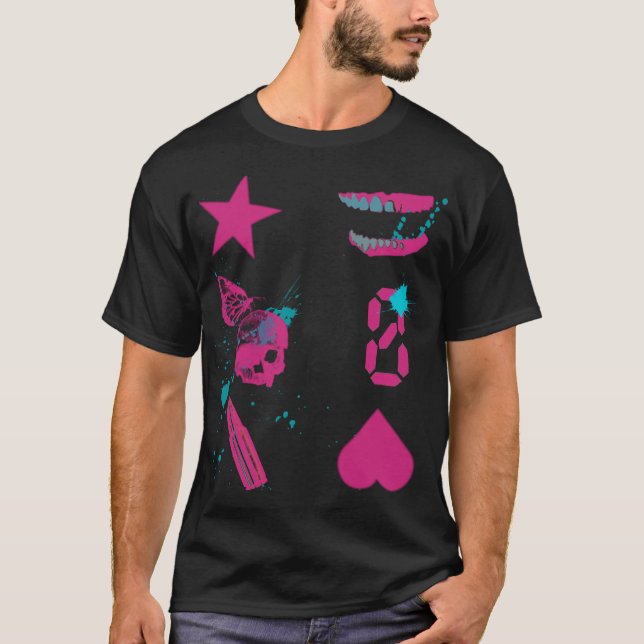 Camiseta O infinitos esvaziam (as cores de Starrpower) (Frente)
