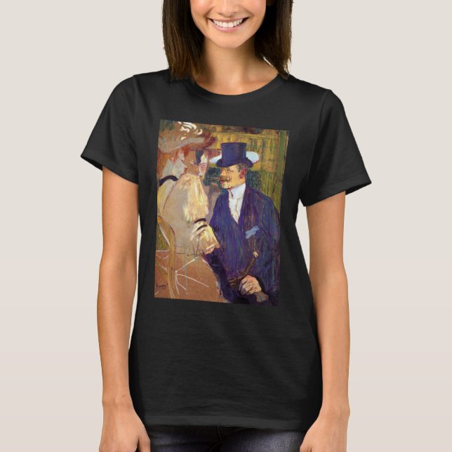 Camiseta O inglês de Toulouse Lautrec, Vintage Art (Frente)