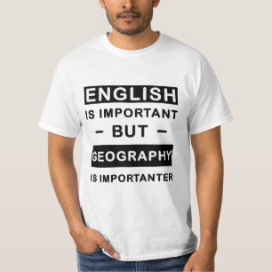 Camiseta O Inglês É Importante, Mas A Geografia É Import