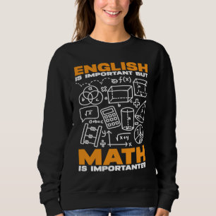 Camiseta O inglês é importante, mas a matemática é importan