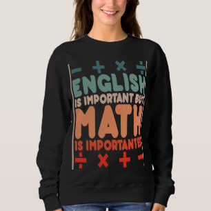 Camiseta O inglês é importante, mas a matemática é importan