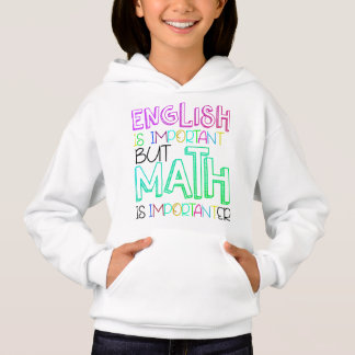 Camiseta O inglês é importante, mas a matemática é importan