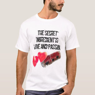 Camiseta O ingrediente secreto é amor e PASSION