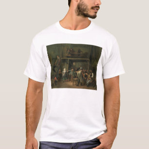 Camiseta O interior de uma taberna com um casal que dança