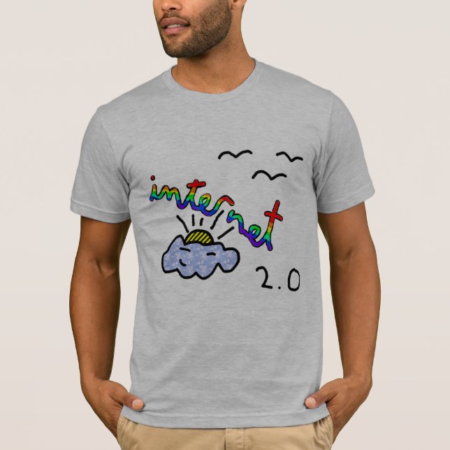 Camiseta o INTERNET está agora na cor (Frente)