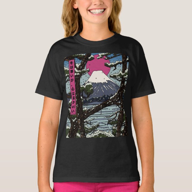 Camiseta O inverno está frio, mas o coração está quente (Frente)