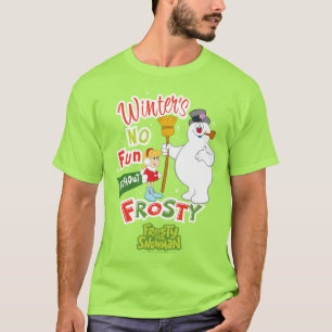 Camiseta O inverno não se diverte sem o Snowman™ congela