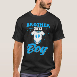 Camiseta O Irmão da Revelação de Gênero diz "Boy Mating Fam